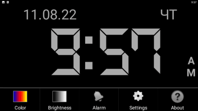 Screenshot of the application Digital Clock - #2