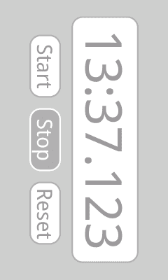 Screenshot of the application A simple chronometer - #2
