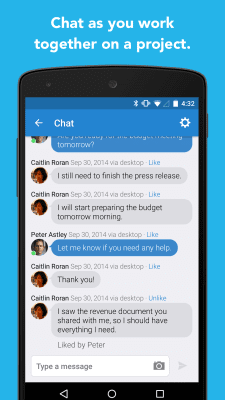 Screenshot of the application Quip - #3