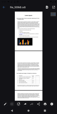 Screenshot of the application Open Office Viewer - #5