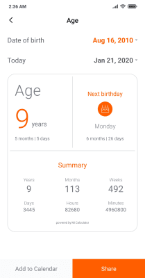 Screenshot of the application Mi Calculator - #4