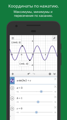 Screenshot of the application Desmos graphing calculator - #4