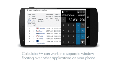 Screenshot of the application Calculator++ - #5