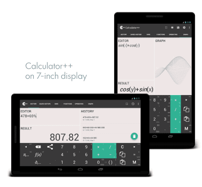Screenshot of the application Calculator++ - #6