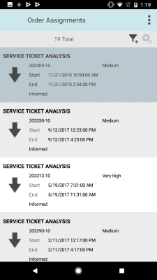 Screenshot of the application SAP CRM Service Manager - #7