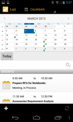 Screenshot of the application SAP Sales Manager - #2