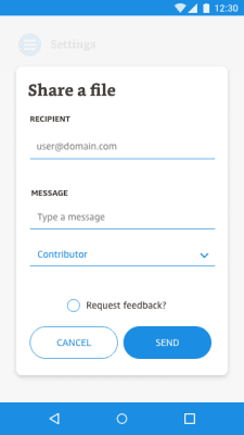 Screenshot of the application Amazon WorkDocs - #5