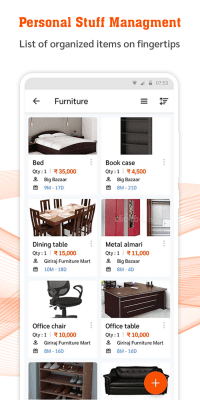 Screenshot of the application My Stuff Organizer - #3