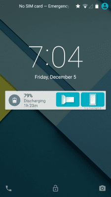 Screenshot of the application Flashlight - Tiny Flashlight - #4