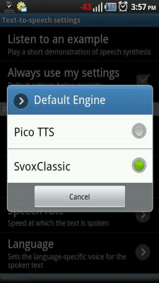 Screenshot of the application Classic Text To Speech Engine - #2