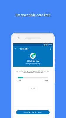 Screenshot of the application Datally: data saving app by Google - #3