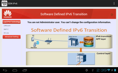 Screenshot of the application SDNIPv6 - #2
