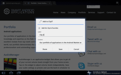 Screenshot of the application ClipIT - Clipboard Manager - #3