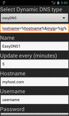 Screenshot of the application Dynamic DNS Update - #2