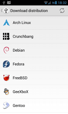 Screenshot of the application DriveDroid - #2
