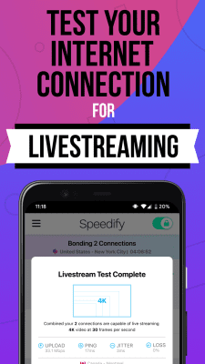 Screenshot of the application Speedify for Android - #5