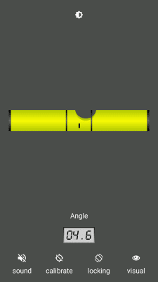 Screenshot of the application Bubble level - #7