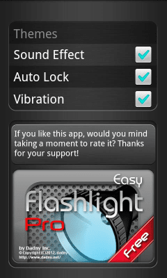 Screenshot of the application Flashlight Easy - #7