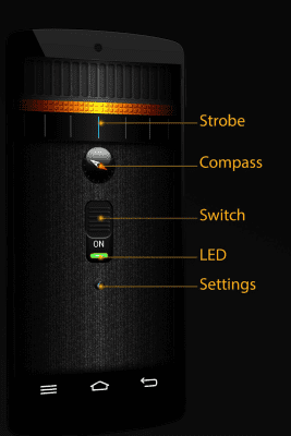 Screenshot of the application Flashlight: LED Torch Light - #6