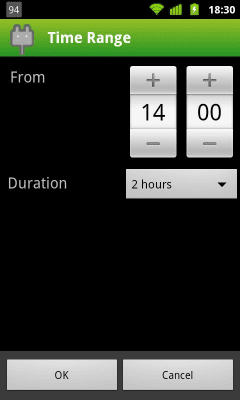Screenshot of the application Charging Reminder - #4