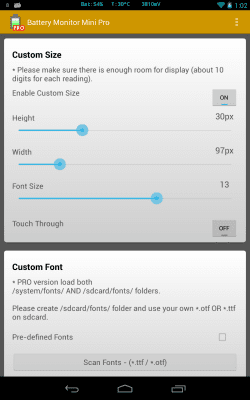 Screenshot of the application Battery Monitor Mini - #7
