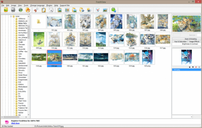 Screenshot of the application Fresh View - #2