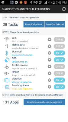 Screenshot of the application Battery Helper - #2