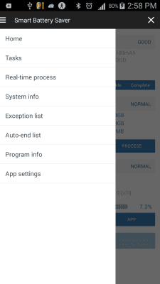 Screenshot of the application Battery Helper - #3