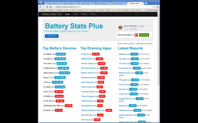 Screenshot of the application Battery Stats Plus - #8