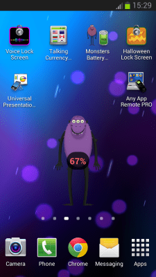Screenshot of the application Monsters Battery Widget - #7