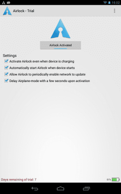 Screenshot of the application Airlock - Battery Saver - #5