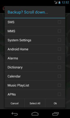 Screenshot of the application My Backup - #5