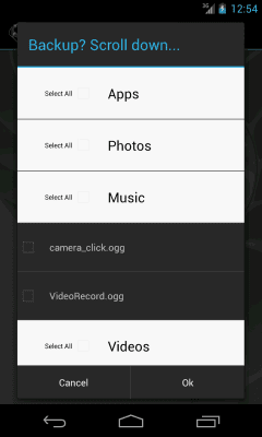 Screenshot of the application My Backup - #6