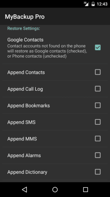 Screenshot of the application My Backup - #12