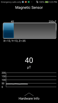 Screenshot of the application Sensor Box for Android - #8
