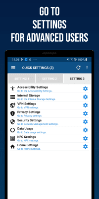Screenshot of the application Smart Quick Settings - #3