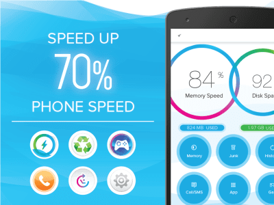 Screenshot of the application Booster app - #1