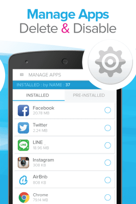 Screenshot of the application Booster app - #7