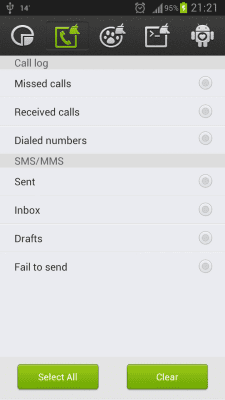 Screenshot of the application Cleanup Master - #2