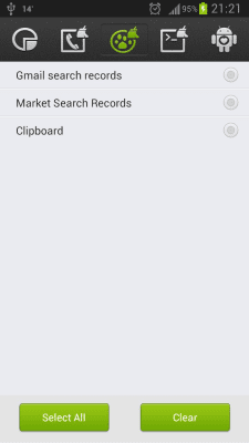 Screenshot of the application Cleanup Master - #3