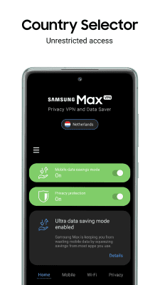 Screenshot of the application Samsung Max Privacy VPN and Data Saver - #3