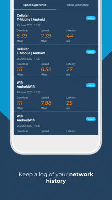Screenshot of the application Opensignal - #8