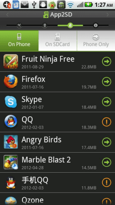 Screenshot of the application EZ Droid - #3