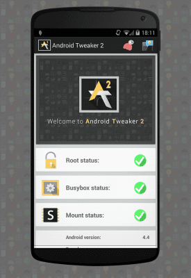 Screenshot of the application Android Tweaker 2 - #7