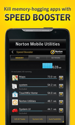 Screenshot of the application Norton Utilities & Task Killer - #3
