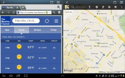 Screenshot of the application MultiWindow Manager(Note 10.1) - #2