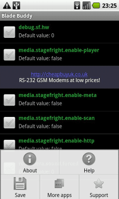 Screenshot of the application Blade Buddy - #2