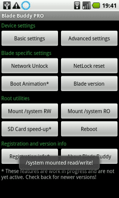 Screenshot of the application Blade Buddy - #3