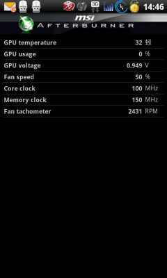 Screenshot of the application MSI Afterburner APP - #2