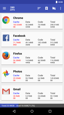 Screenshot of the application 1Tap Cleaner (Russian version) - #2
